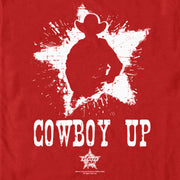 Men's Professional Bull Riders Cowboy Up  Adult T-Shirt