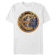 Men's Marvel Eternals Group Gold Badge  Adult T-Shirt