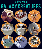 Men's Star Wars: Galaxy of Creatures Know Your Galaxy Creatures  Adult T-Shirt