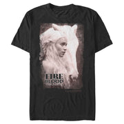 Men's Game of Thrones Daenerys Fire and Blood Frame  Adult T-Shirt