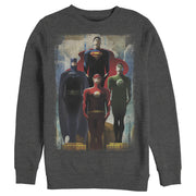 Men's Justice League Hero Artistic Poster  Adult Sweatshirt