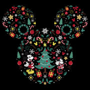 Men's Mickey & Friends Christmas Silhouette  Adult Tank Top