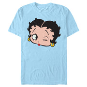 Men's Betty Boop Large Face  Adult T-Shirt