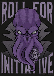 Men's Dungeons & Dragons Illithid Roll for Initiative  Adult Long Sleeve Shirt