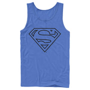 Men's Superman Logo Sleek  Adult Tank Top