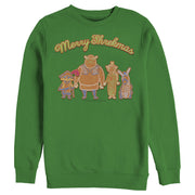 Men's Shrek Christmas Gingerbread Cookies  Adult Sweatshirt