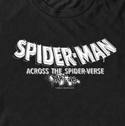 Men's Spider-Man: Across the Spider-Verse Movie Logo White  Adult T-Shirt