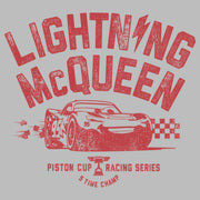 Men's Cars Lightning McQueen Piston Cup  Adult T-Shirt