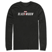 Men's Marvel Black Widow Movie Logo  Adult Long Sleeve Shirt