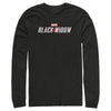 Men's Marvel Black Widow Movie Logo  Adult Long Sleeve Shirt