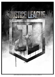 Men's Zack Snyder Justice League Boxed Badge Logo  Adult T-Shirt