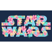 Men's Star Wars Floral Hibiscus Logo  Adult T-Shirt