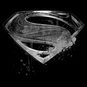 Men's Zack Snyder Justice League Superman Silver Logo  Adult T-Shirt