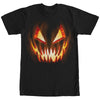 Men's Lost Gods Halloween Evil Pumpkin Face  Adult T-Shirt