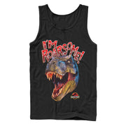 Men's Jurassic Park I'm Roarsome T.Rex  Adult Tank Top