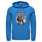 Men's Kingdom Hearts 3 Hero Group Shot  Adult Pull Over Hoodie