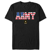 Men's US Army American Flag Logo  Adult T-Shirt