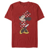 Men's Mickey & Friends Minnie Mouse Portrait Distressed  Adult T-Shirt