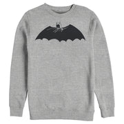 Men's Batman Caped Crusader Silhouette  Adult Sweatshirt