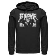 Men's Batman Joker Hahaha Crazed Look  Adult Pull Over Hoodie