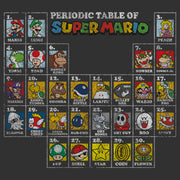 Men's Nintendo Periodic Table of Super Mario  Adult T-Shirt