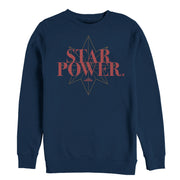 Men's Marvel Captain Marvel Star Power Text  Adult Sweatshirt