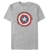 Men's Marvel Avengers: Endgame Cap Smudged Shield  Adult T-Shirt