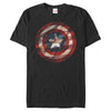 Men's Marvel Captain America Shield Flag  Adult T-Shirt