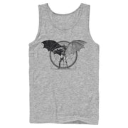 Men's Batman Caped Crusader Schematics  Adult Tank Top