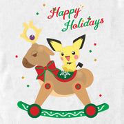 Men's Pokemon Christmas Pichu Rocker  Adult T-Shirt