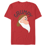 Men's Snow White and the Seven Dwarves Grumpy Angry Portrait  Adult T-Shirt