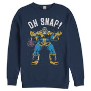 Men's Marvel Thanos Retro Oh Snap  Adult Sweatshirt