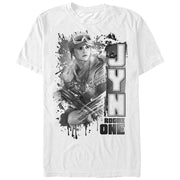 Men's Star Wars Rogue One Jyn Paint Splatter Print  Adult T-Shirt