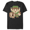 Men's Nintendo Zelda 8-Bit Map Link  Adult T-Shirt