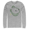 Men's Toy Story Grinning Rex Face  Adult Long Sleeve Shirt