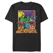 Men's Marvel Halloween Avengers Scene  Adult T-Shirt