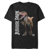 Men's Jurassic Park Velociraptor Logo  Adult T-Shirt