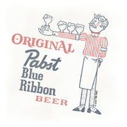 Men's Pabst Waiter Blue Ribbon  Adult T-Shirt