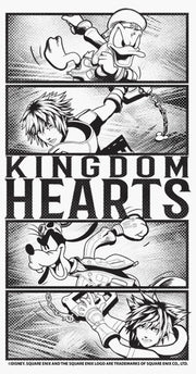 Men's Kingdom Hearts 3 Action Panels  Adult T-Shirt