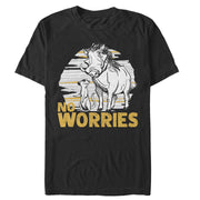 Men's Lion King No Worries Besties  Adult T-Shirt