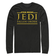 Men's Star Wars Jedi: Fallen Order Golden Logo  Adult Long Sleeve Shirt