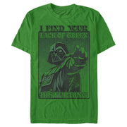 Men's Star Wars Darth Vader St. Patrick's Day Lack of Green  Adult T-Shirt