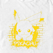 Men's Pokemon Pikachu Mural  Adult T-Shirt