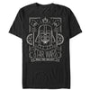 Men's Star Wars Darth Vader Line Art Card  Adult T-Shirt