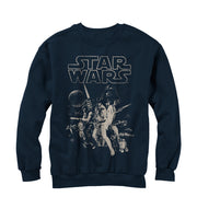 Men's Star Wars Classic Poster  Adult Sweatshirt