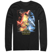 Men's Star Wars The Force Awakens Cool Poster  Adult Long Sleeve Shirt