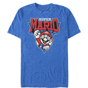 Men's Nintendo Team Super Mario Emblem  Adult T-Shirt