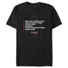 Men's Squid Game List of Games  Adult T-Shirt