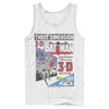 Men's Batman 3D Vintage Comic Cover  Adult Tank Top