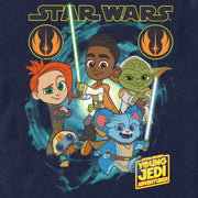 Men's Star Wars: Young Jedi Adventures Group Poster  Adult T-Shirt